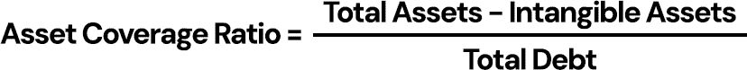 Asset Coverage Ratio